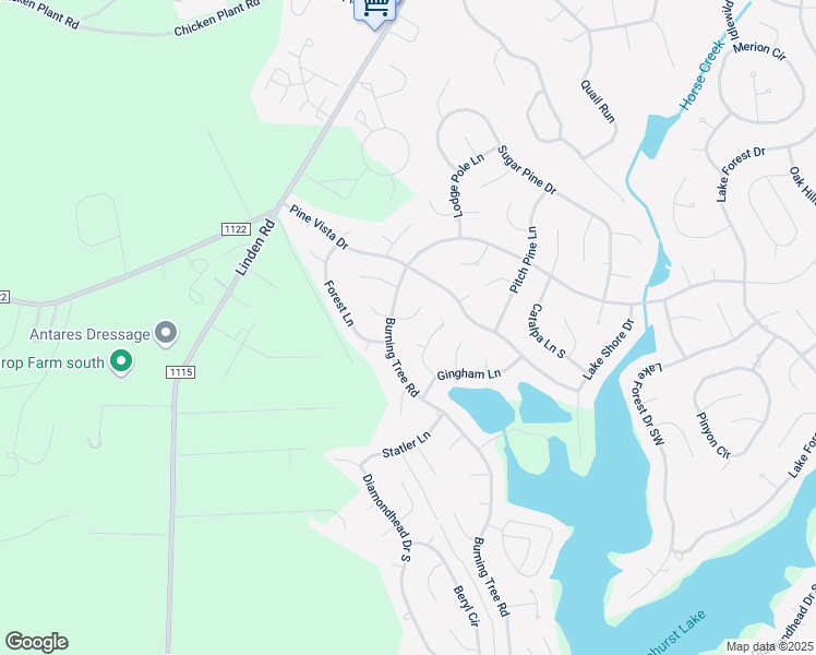 map of restaurants, bars, coffee shops, grocery stores, and more near 2 Salem Lane in Pinehurst