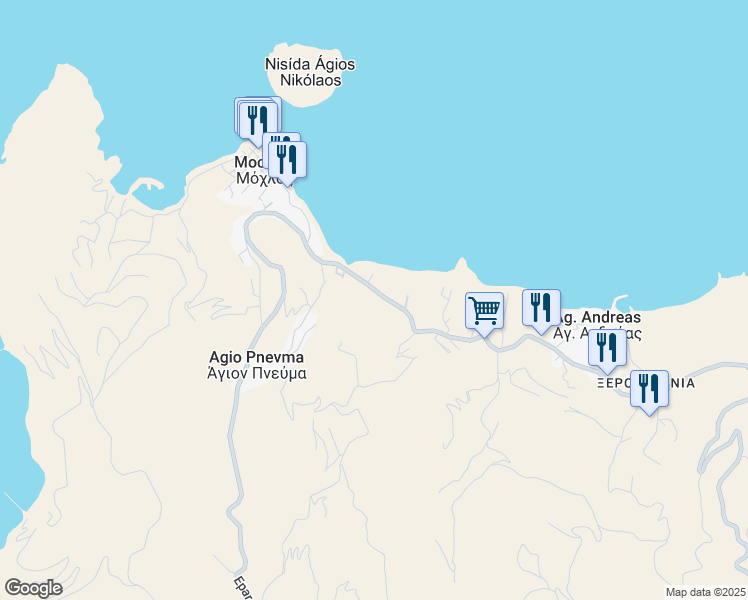 map of restaurants, bars, coffee shops, grocery stores, and more near in 