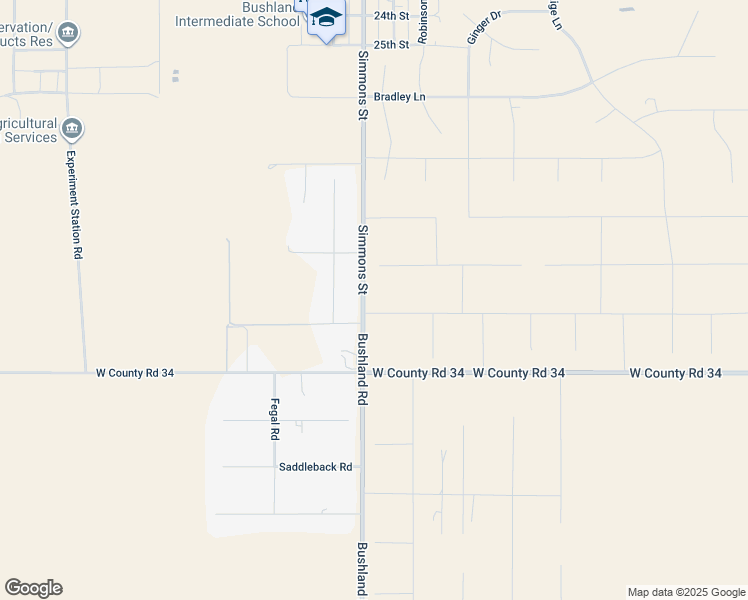 map of restaurants, bars, coffee shops, grocery stores, and more near 3180 Bushland Road in Amarillo