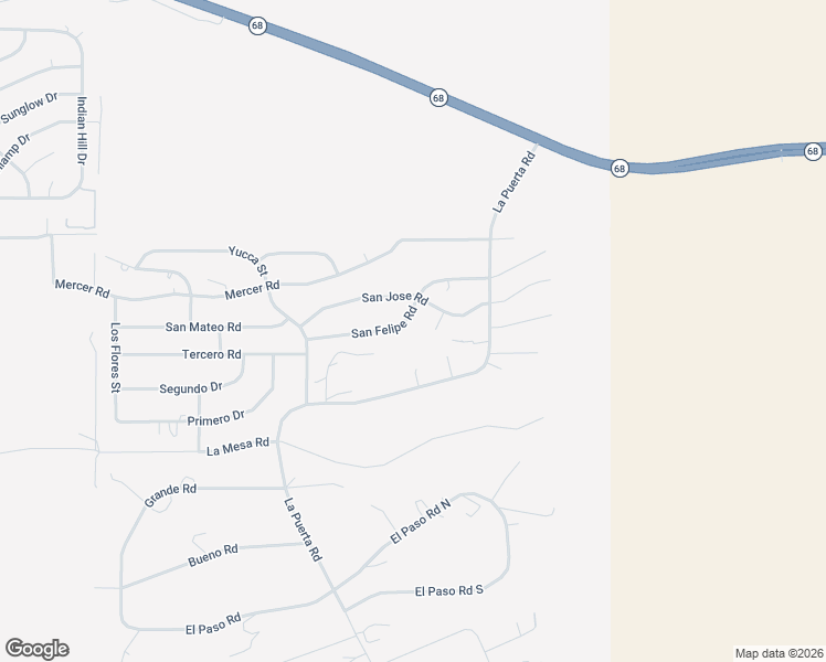 map of restaurants, bars, coffee shops, grocery stores, and more near 4340 San Felipe Road in Bullhead City