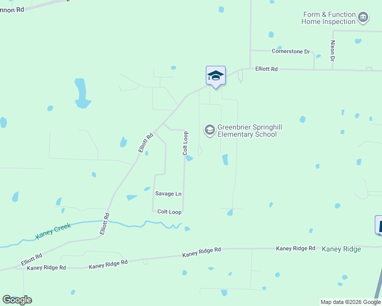 map of restaurants, bars, coffee shops, grocery stores, and more near 17 Colt Loop in Greenbrier