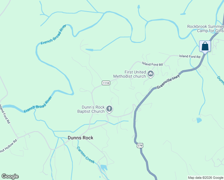 map of restaurants, bars, coffee shops, grocery stores, and more near 88 Shady View Drive in Brevard