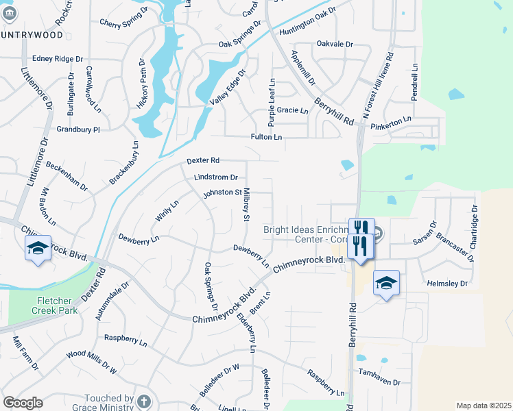 map of restaurants, bars, coffee shops, grocery stores, and more near 1982 Milbrey Street in Memphis