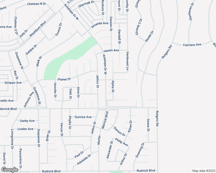 map of restaurants, bars, coffee shops, grocery stores, and more near Alpha Place in California City