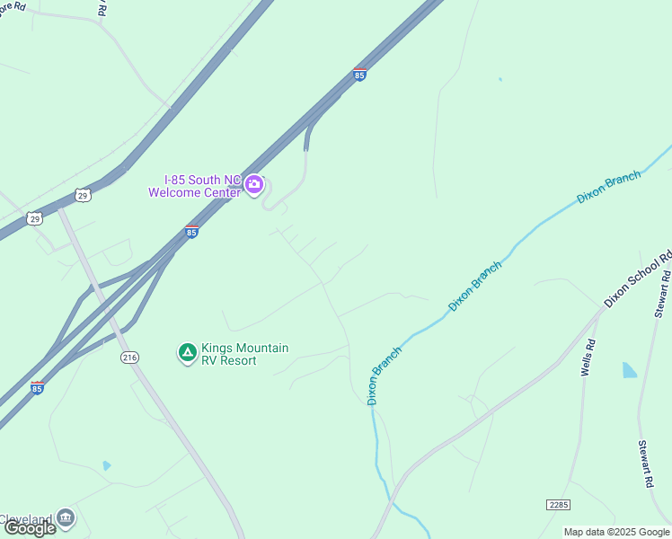 map of restaurants, bars, coffee shops, grocery stores, and more near 218 Jim Patterson Road in Kings Mountain