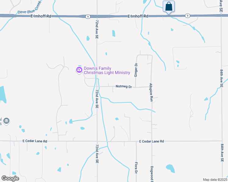 map of restaurants, bars, coffee shops, grocery stores, and more near 7250 Nutmeg Drive in Norman