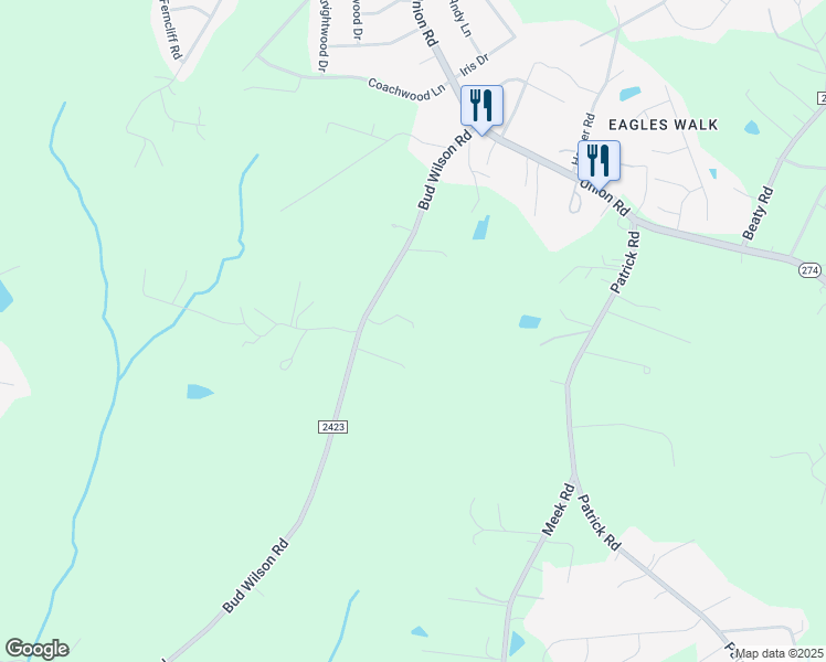 map of restaurants, bars, coffee shops, grocery stores, and more near 4820 Bud Wilson Rd in Gastonia