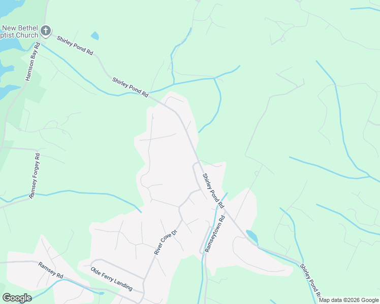 map of restaurants, bars, coffee shops, grocery stores, and more near 6406 Shirley Pond Road in Harrison