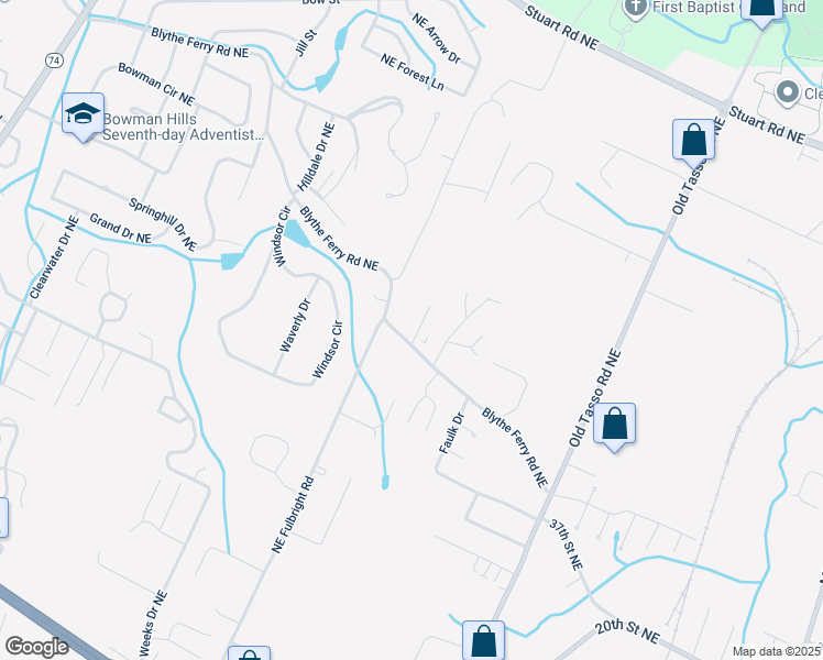 map of restaurants, bars, coffee shops, grocery stores, and more near 3721 Keri Lane Northeast in Cleveland