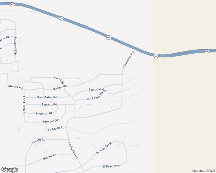 map of restaurants, bars, coffee shops, grocery stores, and more near 4388 San Felipe Road in Bullhead City