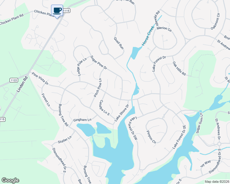 map of restaurants, bars, coffee shops, grocery stores, and more near 14 Grayson Lane in Pinehurst