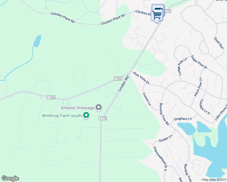 map of restaurants, bars, coffee shops, grocery stores, and more near 208 Forest Lane in Pinehurst