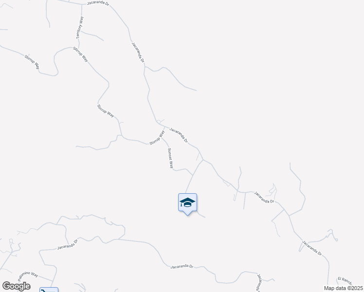 map of restaurants, bars, coffee shops, grocery stores, and more near 25041 Jacaranda Drive in Tehachapi