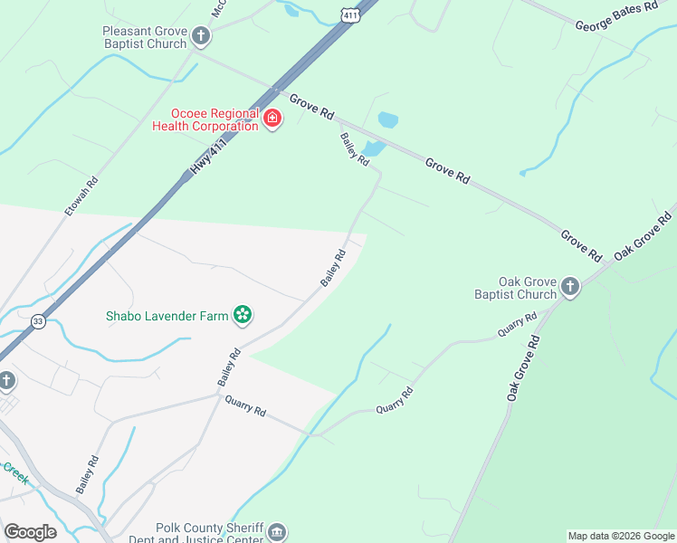 map of restaurants, bars, coffee shops, grocery stores, and more near 500 Bailey Road in Benton