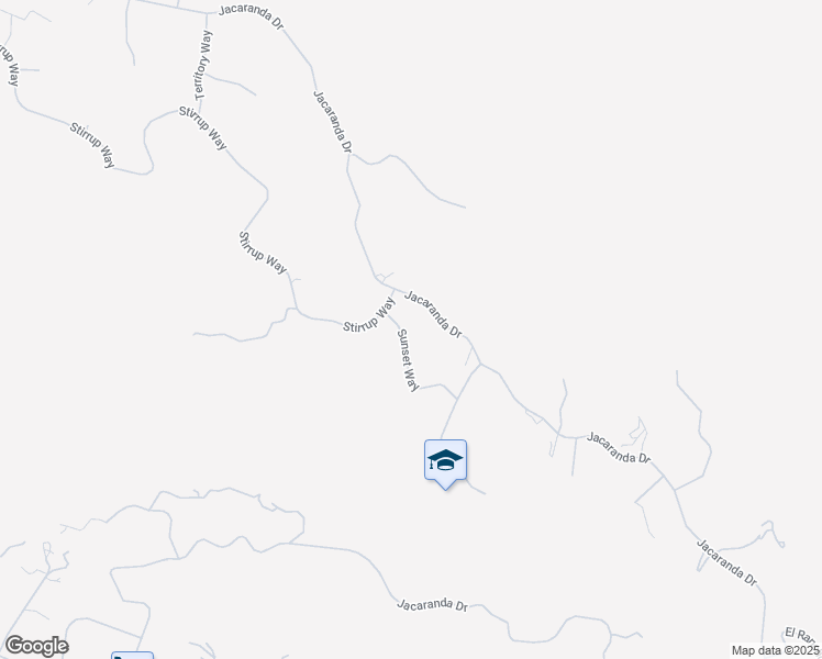 map of restaurants, bars, coffee shops, grocery stores, and more near 24980 Sunset Way in Tehachapi