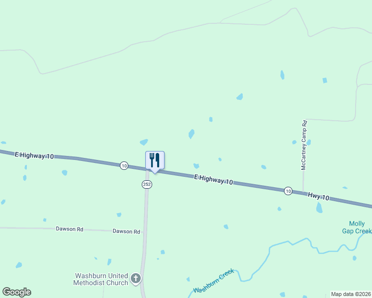 map of restaurants, bars, coffee shops, grocery stores, and more near 9524 Arkansas 10 in Greenwood