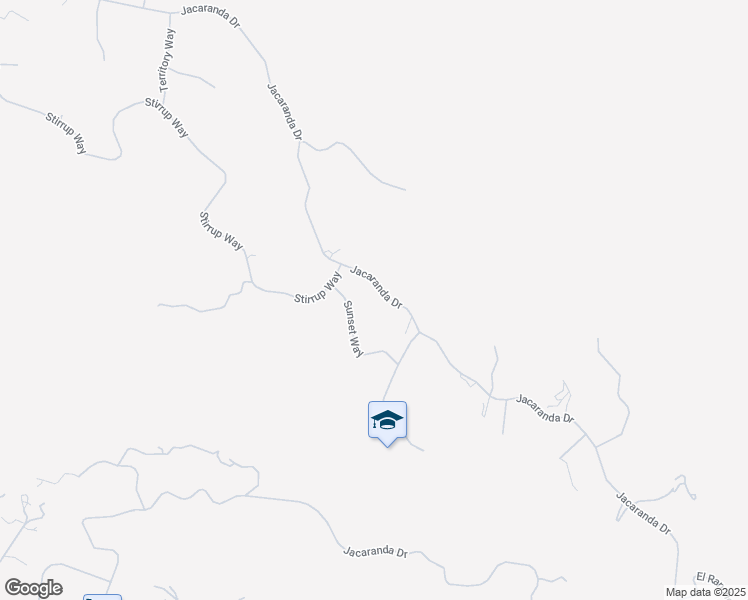map of restaurants, bars, coffee shops, grocery stores, and more near 25041 Jacaranda Drive in Tehachapi