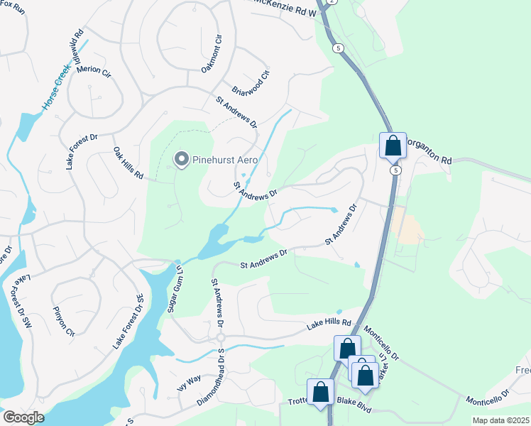 map of restaurants, bars, coffee shops, grocery stores, and more near 15 Turtle Point Road in Pinehurst