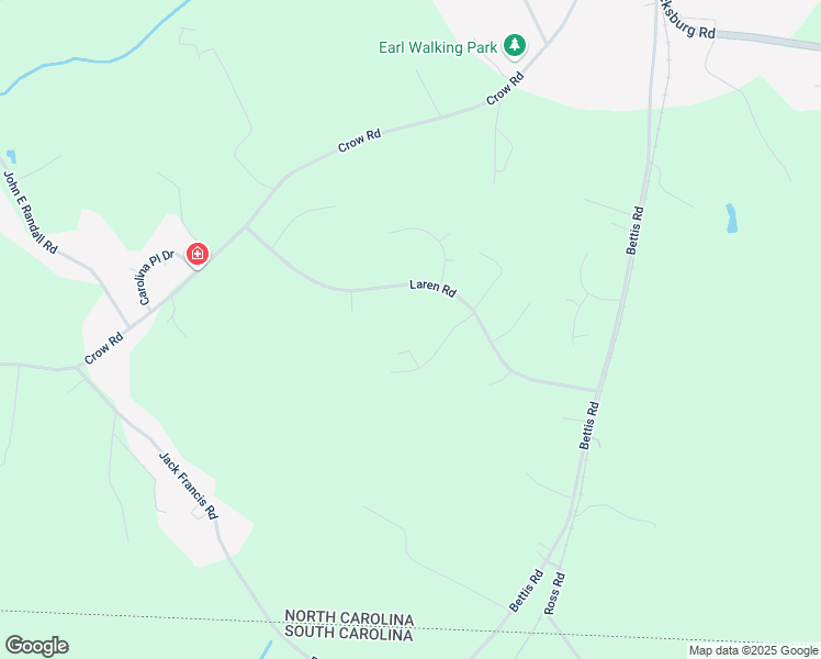 map of restaurants, bars, coffee shops, grocery stores, and more near 106 Blackley Circle in Shelby