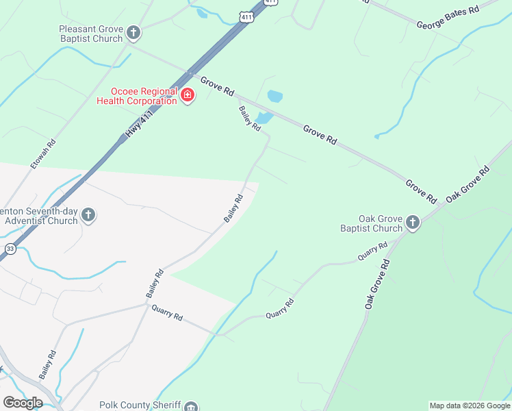 map of restaurants, bars, coffee shops, grocery stores, and more near 506 Bailey Rd in Benton