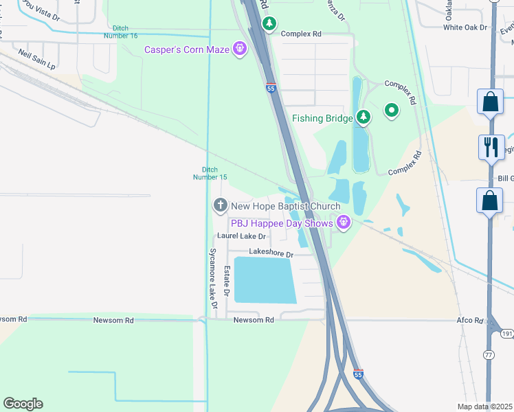 map of restaurants, bars, coffee shops, grocery stores, and more near 64 Cherry Lake Drive in Marion