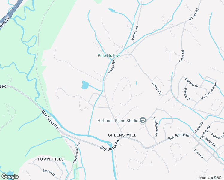 map of restaurants, bars, coffee shops, grocery stores, and more near 7123 Cane Hollow Road in Middle Valley