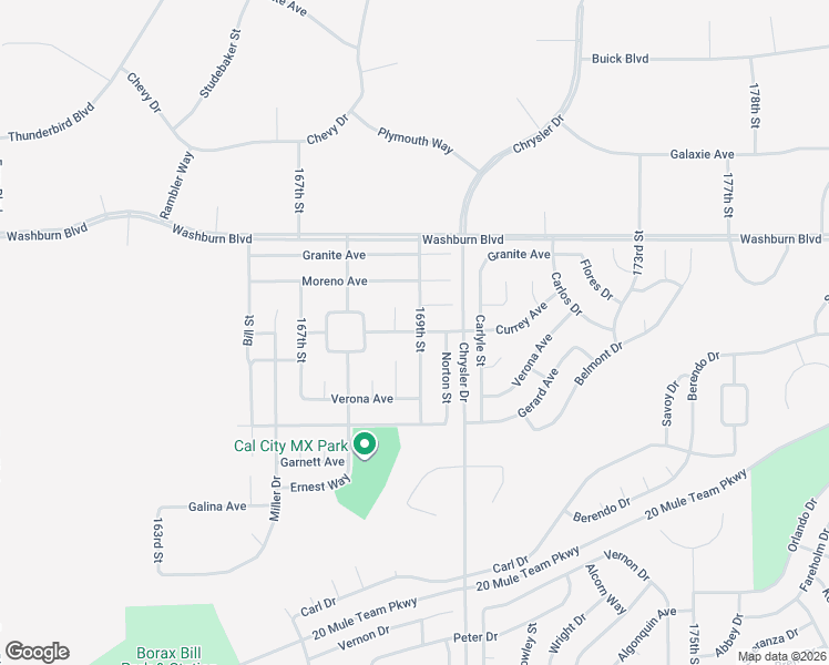 map of restaurants, bars, coffee shops, grocery stores, and more near Currey Avenue in California City