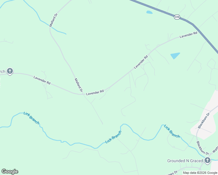 map of restaurants, bars, coffee shops, grocery stores, and more near 1125 Lavender Road in Grover