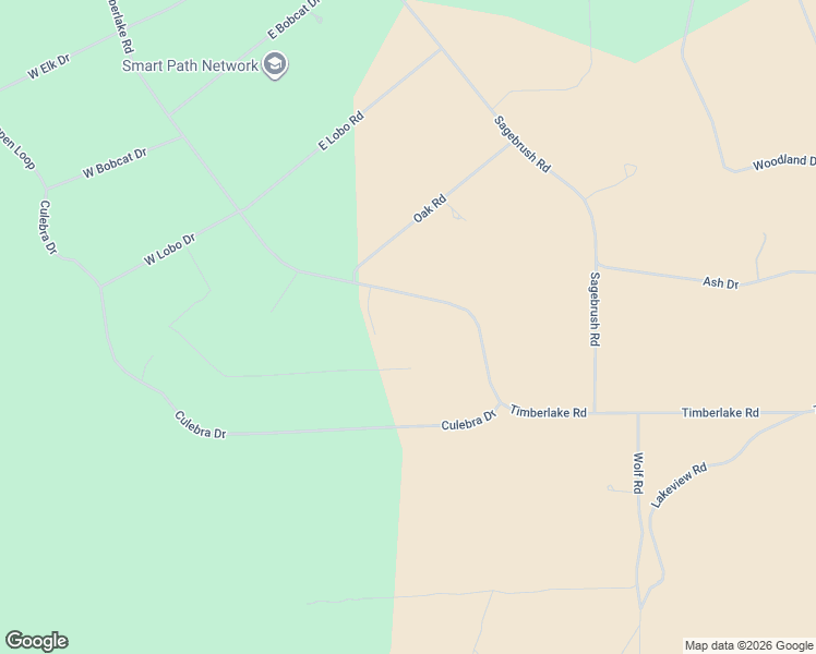 map of restaurants, bars, coffee shops, grocery stores, and more near Timber Road in Ramah