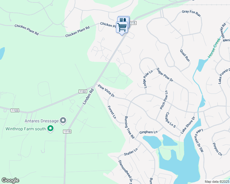 map of restaurants, bars, coffee shops, grocery stores, and more near 10 Pine Court in Pinehurst