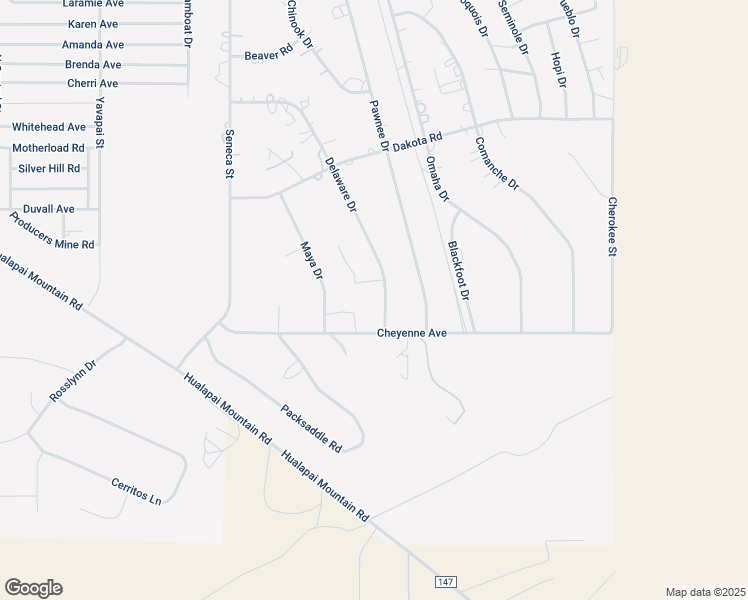 map of restaurants, bars, coffee shops, grocery stores, and more near 2031 Delaware Drive in Kingman