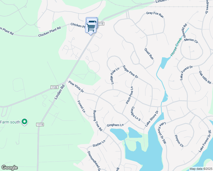 map of restaurants, bars, coffee shops, grocery stores, and more near 695 Burning Tree Road in Pinehurst