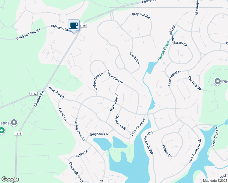 map of restaurants, bars, coffee shops, grocery stores, and more near 2 Choke Cherry Lane in Pinehurst