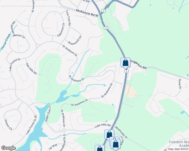 map of restaurants, bars, coffee shops, grocery stores, and more near 705 Saint Andrews Drive in Pinehurst