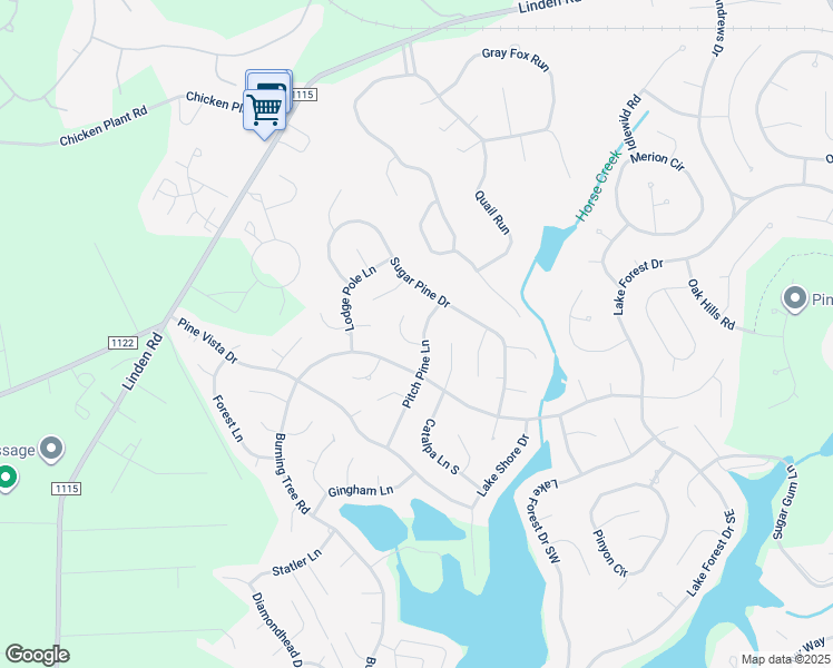 map of restaurants, bars, coffee shops, grocery stores, and more near 2 Choke Cherry Lane in Pinehurst