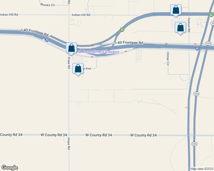 map of restaurants, bars, coffee shops, grocery stores, and more near 11200 Chasity Circle in Amarillo