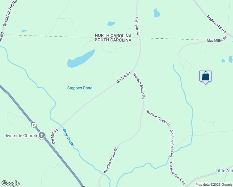 map of restaurants, bars, coffee shops, grocery stores, and more near 390 Old Mill Road in Chesnee