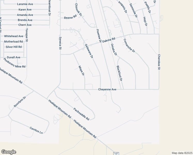 map of restaurants, bars, coffee shops, grocery stores, and more near 2031 Delaware Drive in Kingman