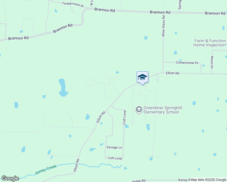 map of restaurants, bars, coffee shops, grocery stores, and more near 102 Elliott Road in Greenbrier