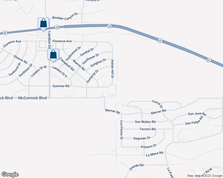 map of restaurants, bars, coffee shops, grocery stores, and more near 3543 Sunriver Ct in Bullhead City