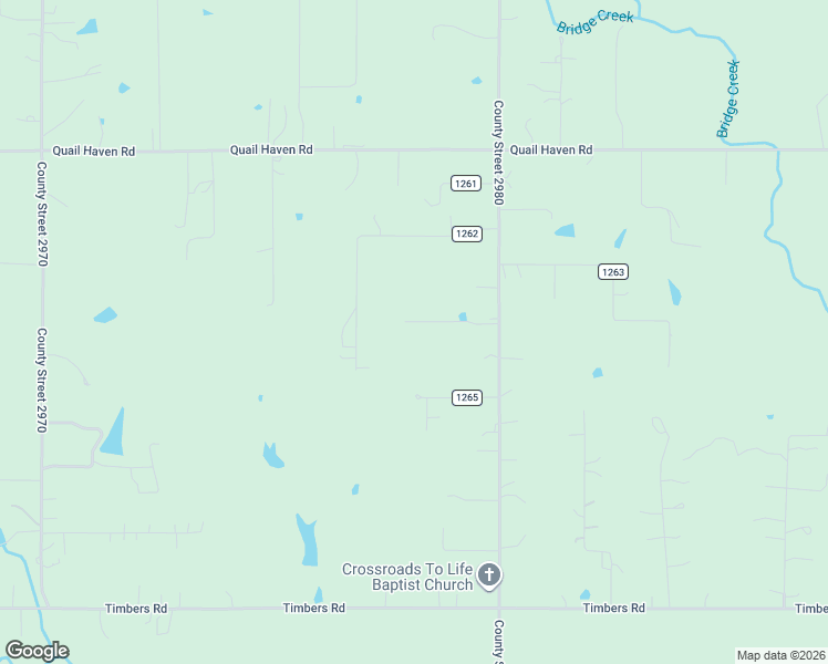 map of restaurants, bars, coffee shops, grocery stores, and more near 2381 County Road 1264 in Blanchard