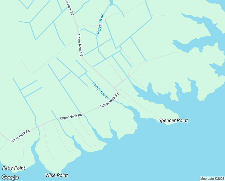 map of restaurants, bars, coffee shops, grocery stores, and more near 1002 Upper Neck Road in Bayboro