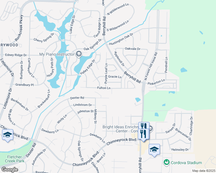 map of restaurants, bars, coffee shops, grocery stores, and more near 9035 Weeping Cherry Lane in Memphis
