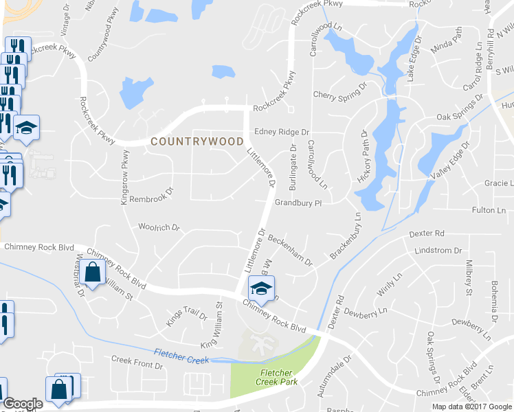 map of restaurants, bars, coffee shops, grocery stores, and more near 8591 Grandbury Place in Memphis