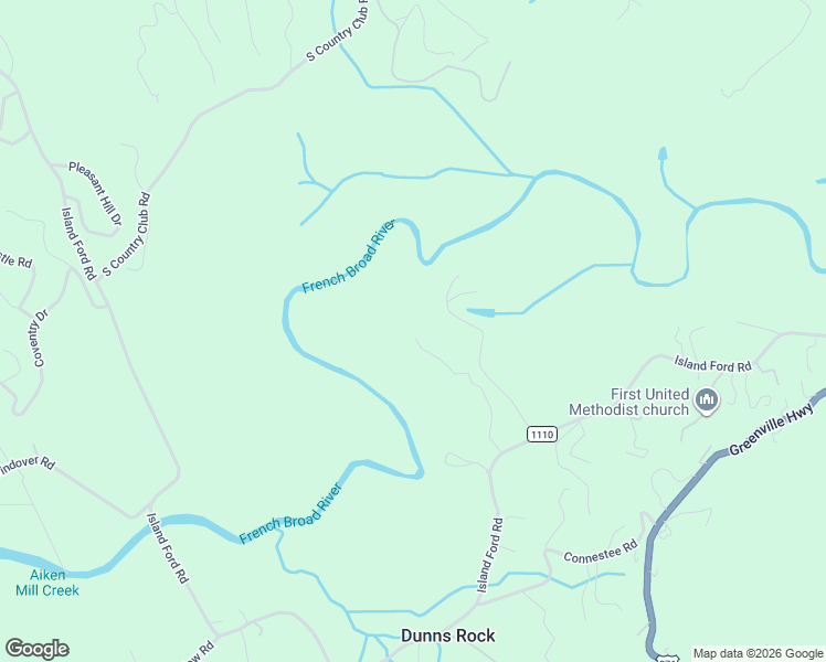 map of restaurants, bars, coffee shops, grocery stores, and more near 370 River Hill Lane in Brevard