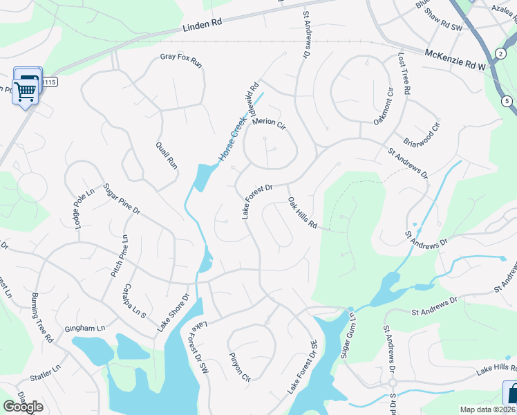 map of restaurants, bars, coffee shops, grocery stores, and more near 200 Westchester Circle in Pinehurst