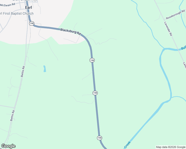 map of restaurants, bars, coffee shops, grocery stores, and more near 2948 Blacksburg Road in Grover