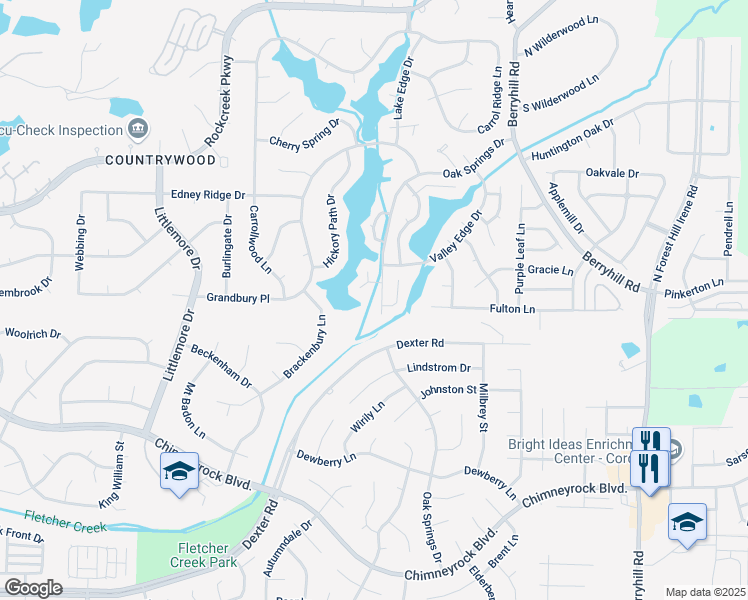 map of restaurants, bars, coffee shops, grocery stores, and more near 8856 Hidden Springs Cove in Memphis