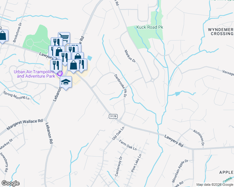 map of restaurants, bars, coffee shops, grocery stores, and more near 9540 Errington Lane in Mint Hill