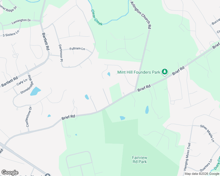 map of restaurants, bars, coffee shops, grocery stores, and more near 9131 Brief Road in Mint Hill